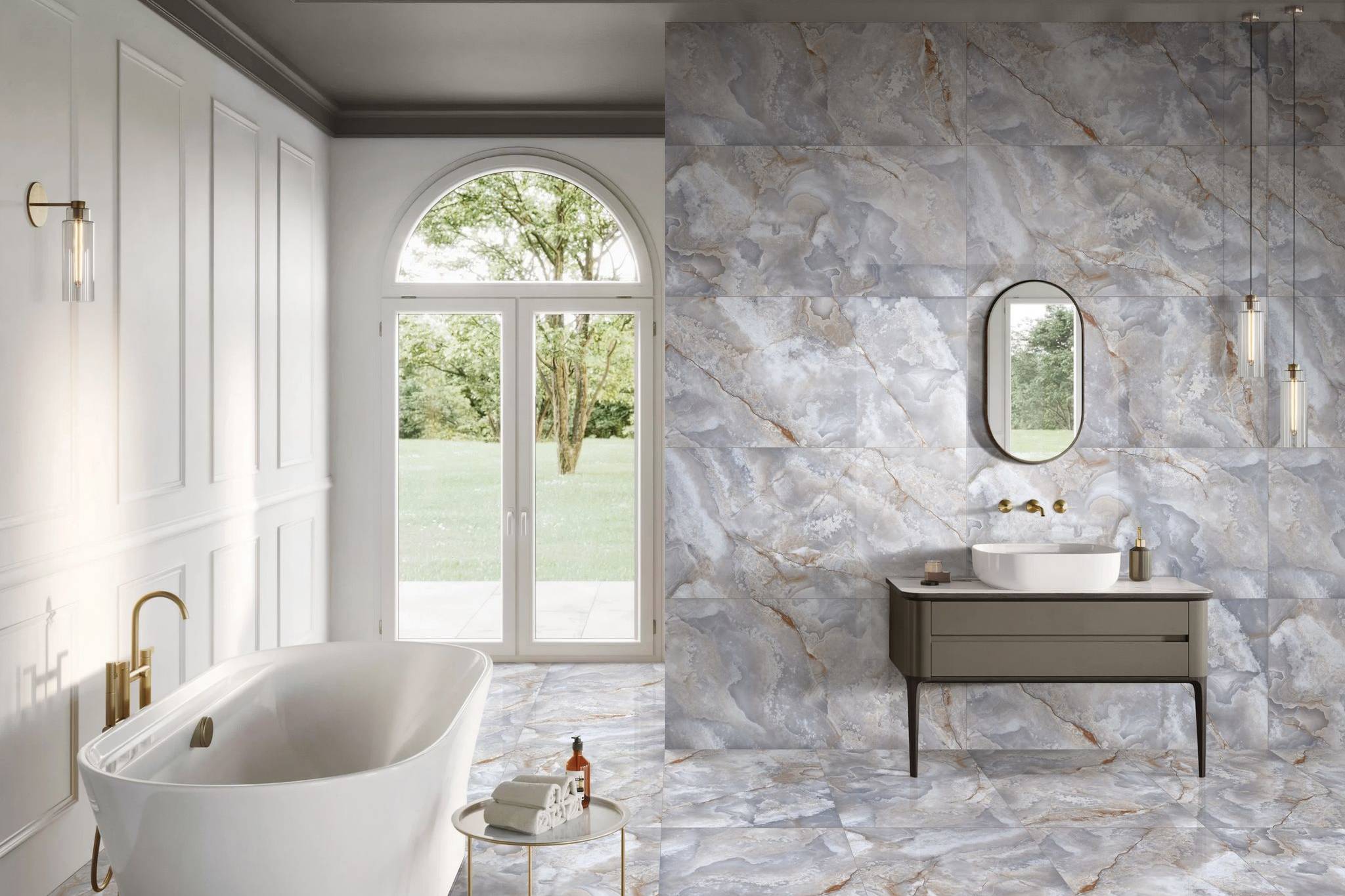 Blue Dream Onyx Polished | Roma Tile NY