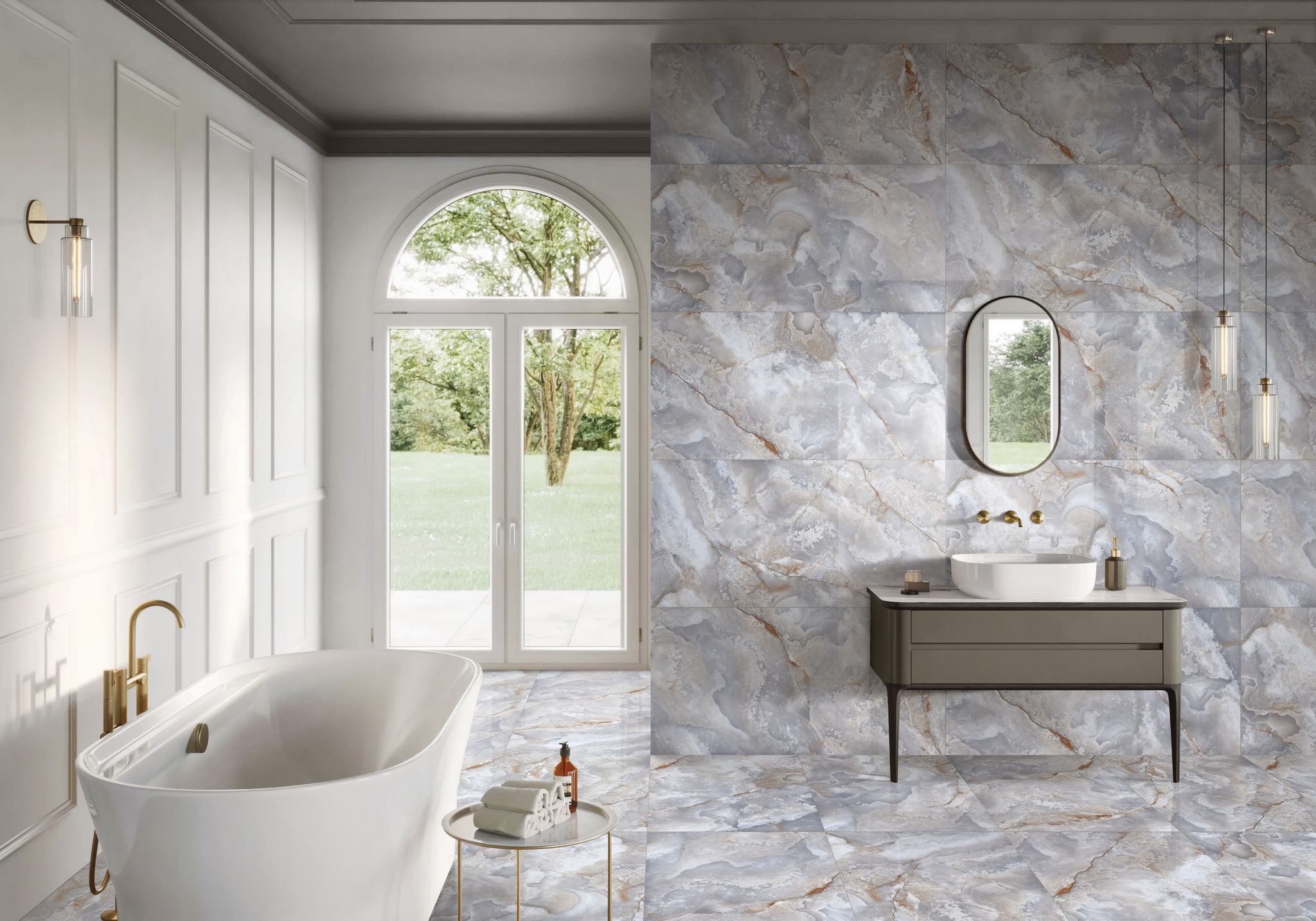 Blue Dream Onyx Polished | Roma Tile NY