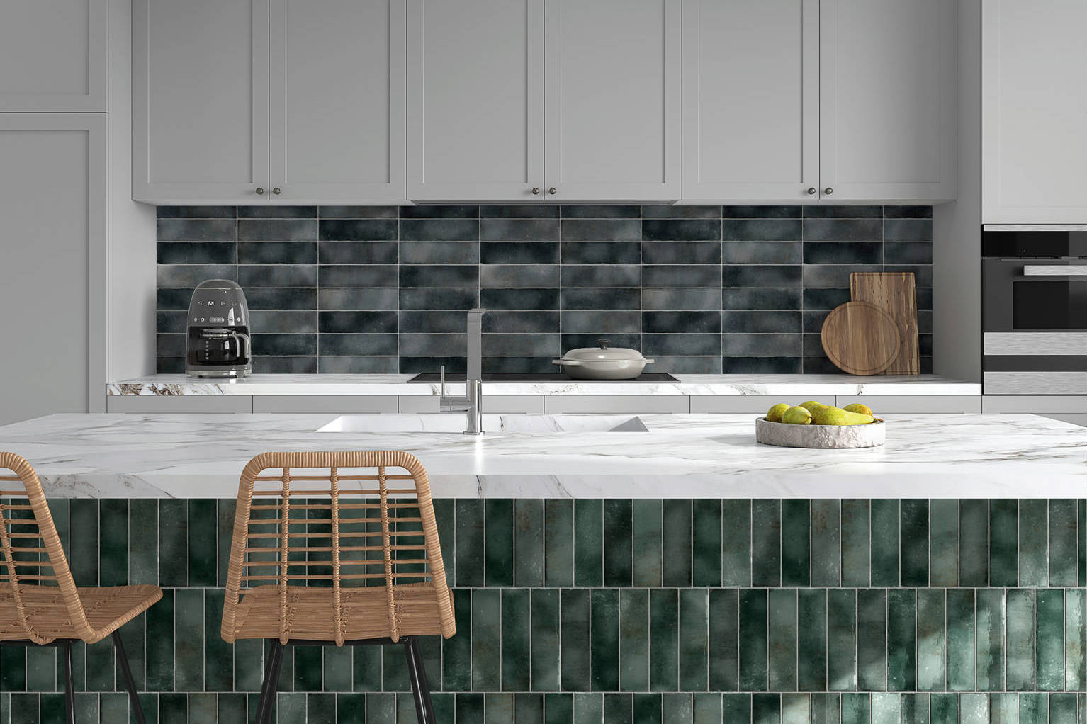 Miami Brickell Jade and Key Biscayne Anthracite | Roma Tile NY