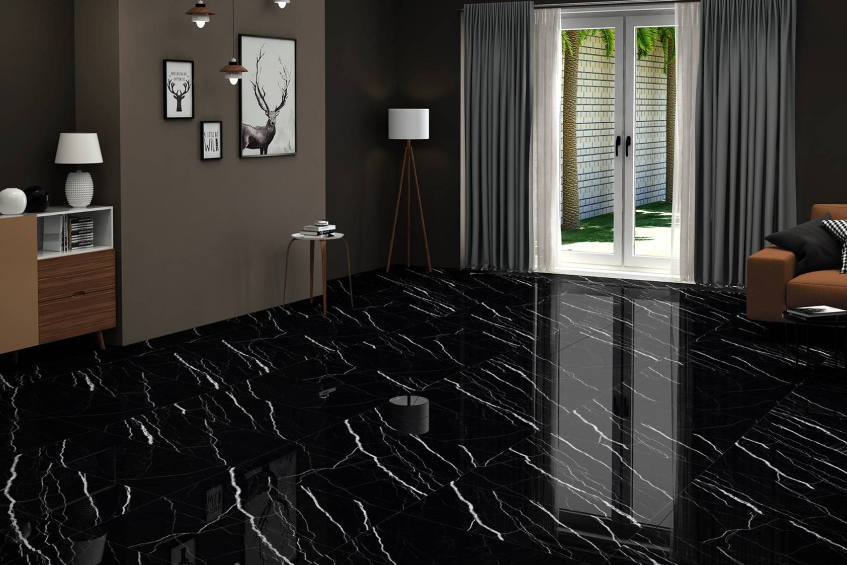 Treasure Midnight Nero 24x48 | Roma Tile NY