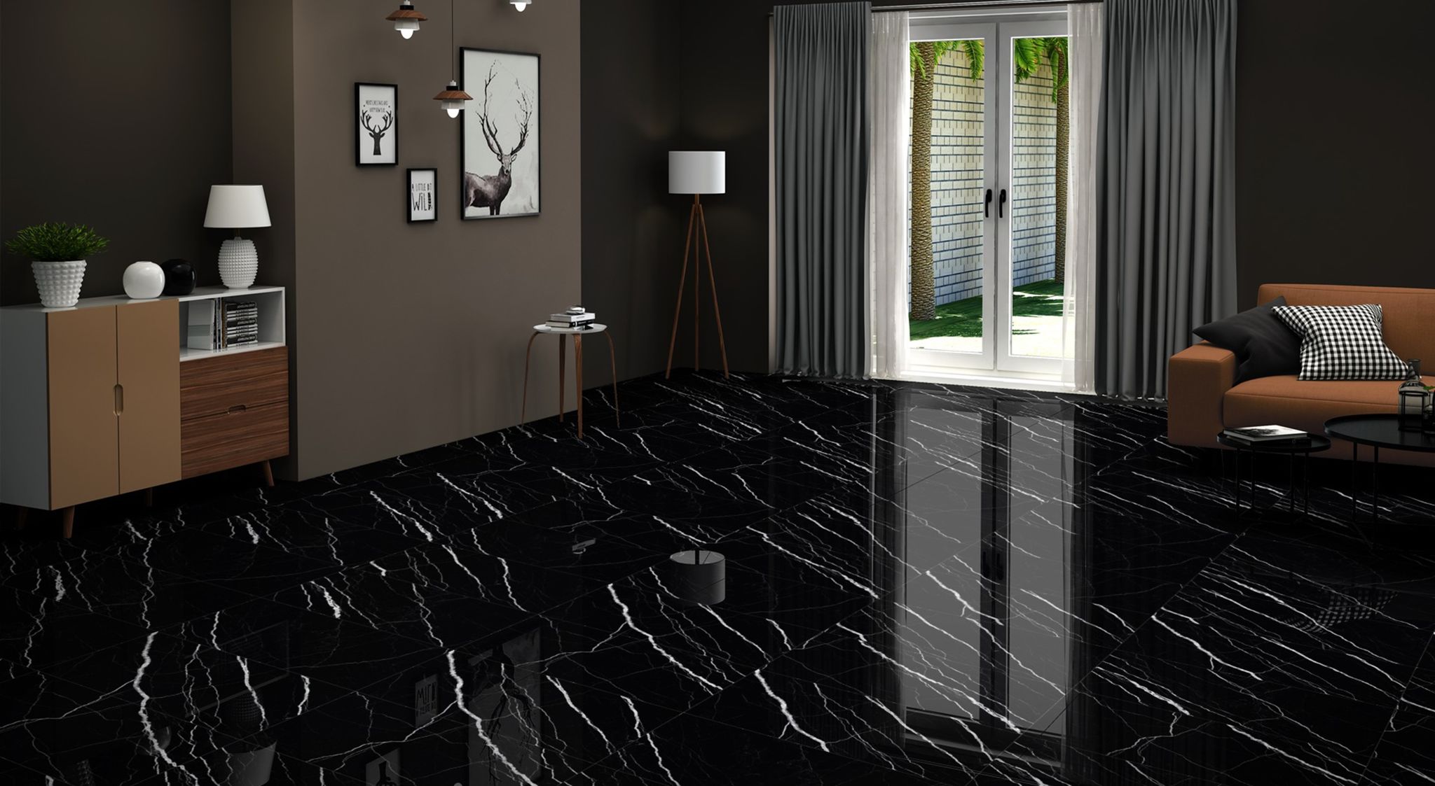 Treasure Midnight Nero 24x48 | Roma Tile NY