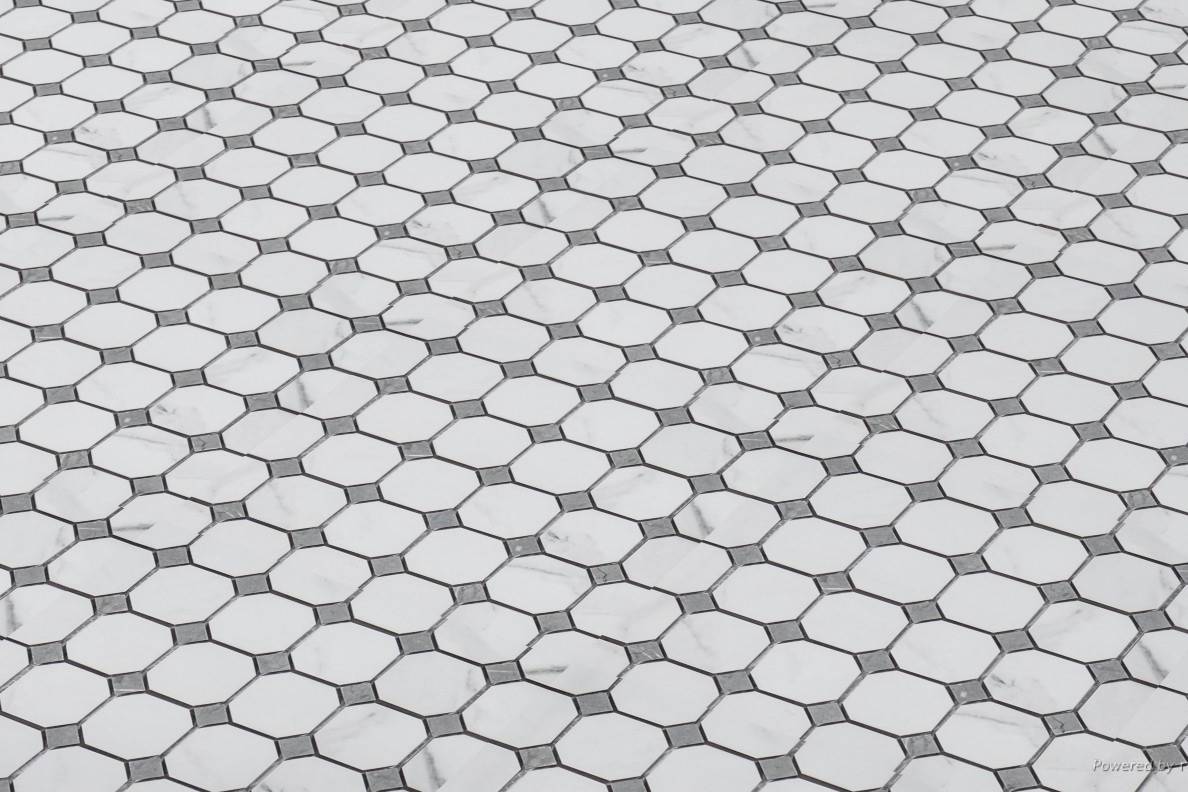 Treasure Statuario Octagon / Dot | Roma Tile NY