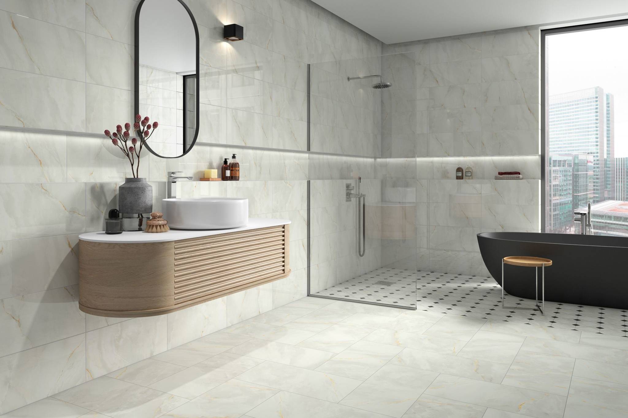 Venezia White 12x24 and 10x30 1 | Roma Tile NY