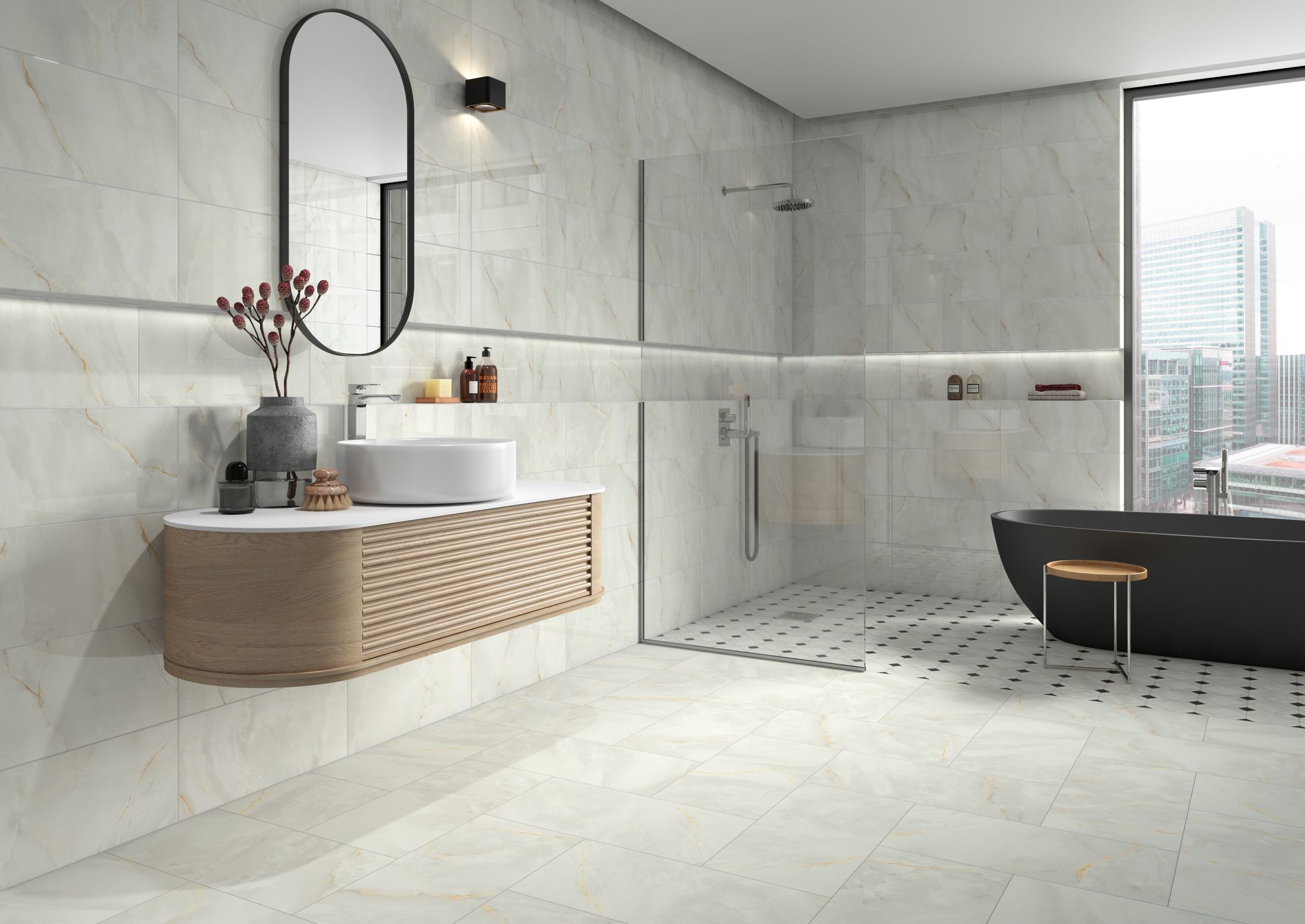 Venezia White 12x24 and 10x30 1 | Roma Tile NY