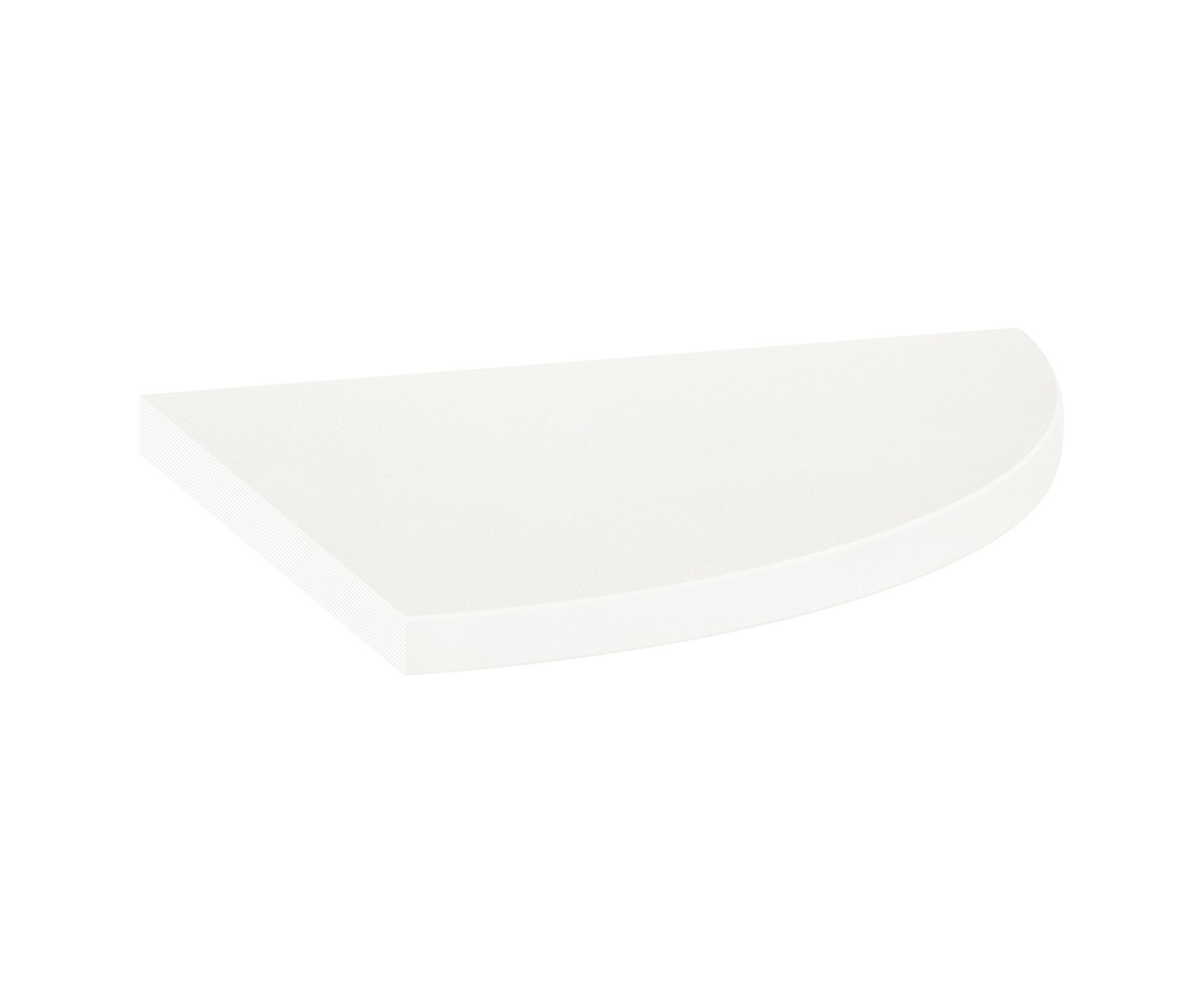 Marmiline Snow 9x9 Corner Shelf | Roma Tile NY