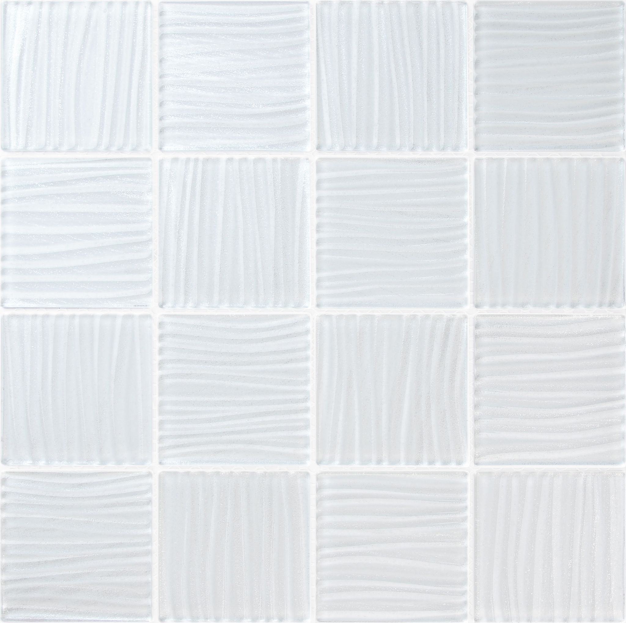 3"x3" White Glass Mosaic | Roma Tile NY