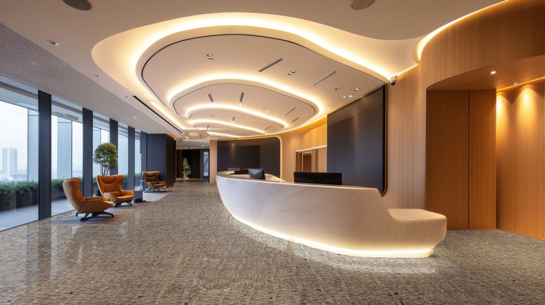 Cubic Fossil Wood Stone  | Roma Tile NY