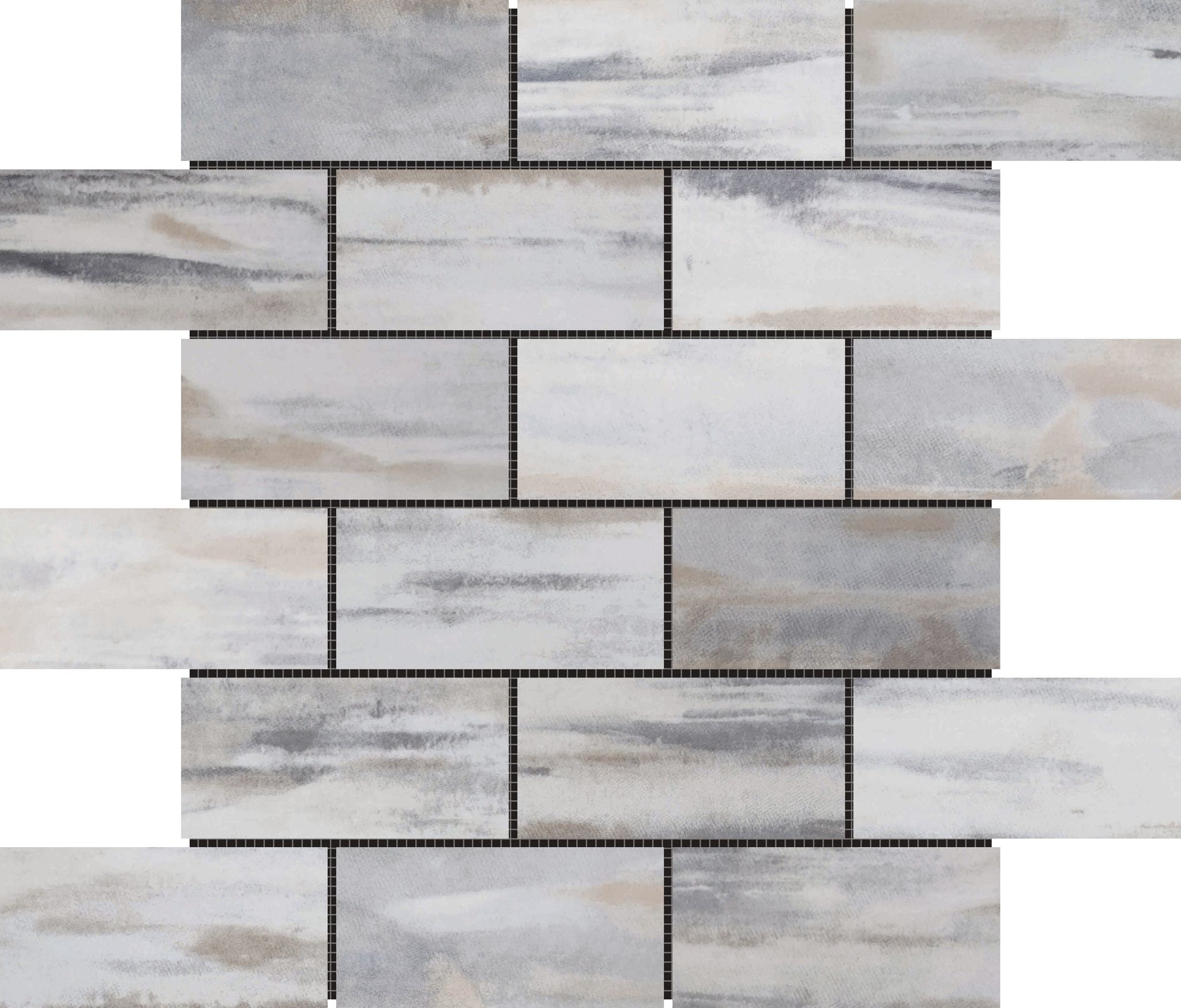 Slate Stone Beige Glazed Ceramic 2"x6" Brick | Roma Tile NY