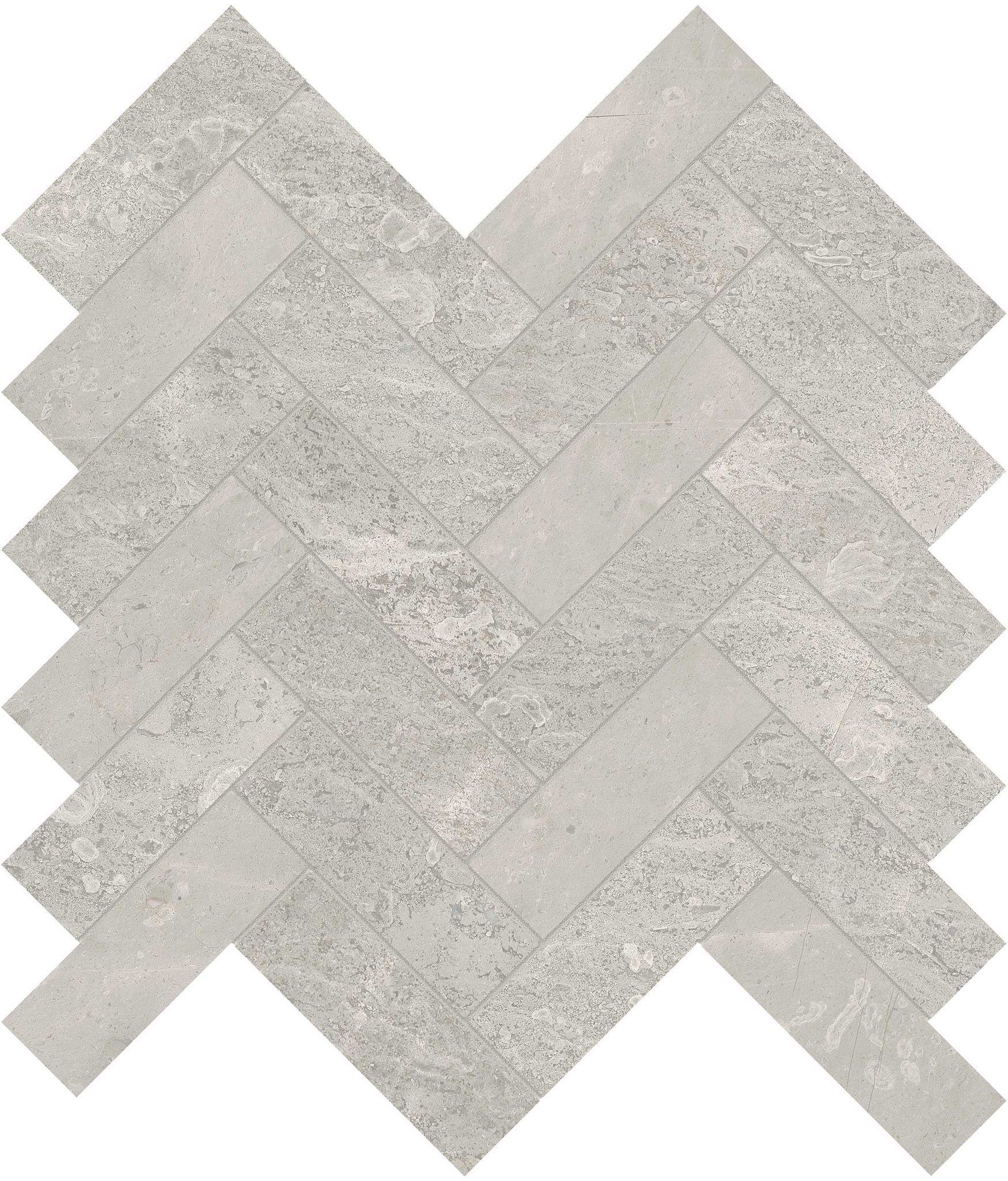 Anciano Grigio 1.25x4 Herringbone Mosaic | Roma Tile NY