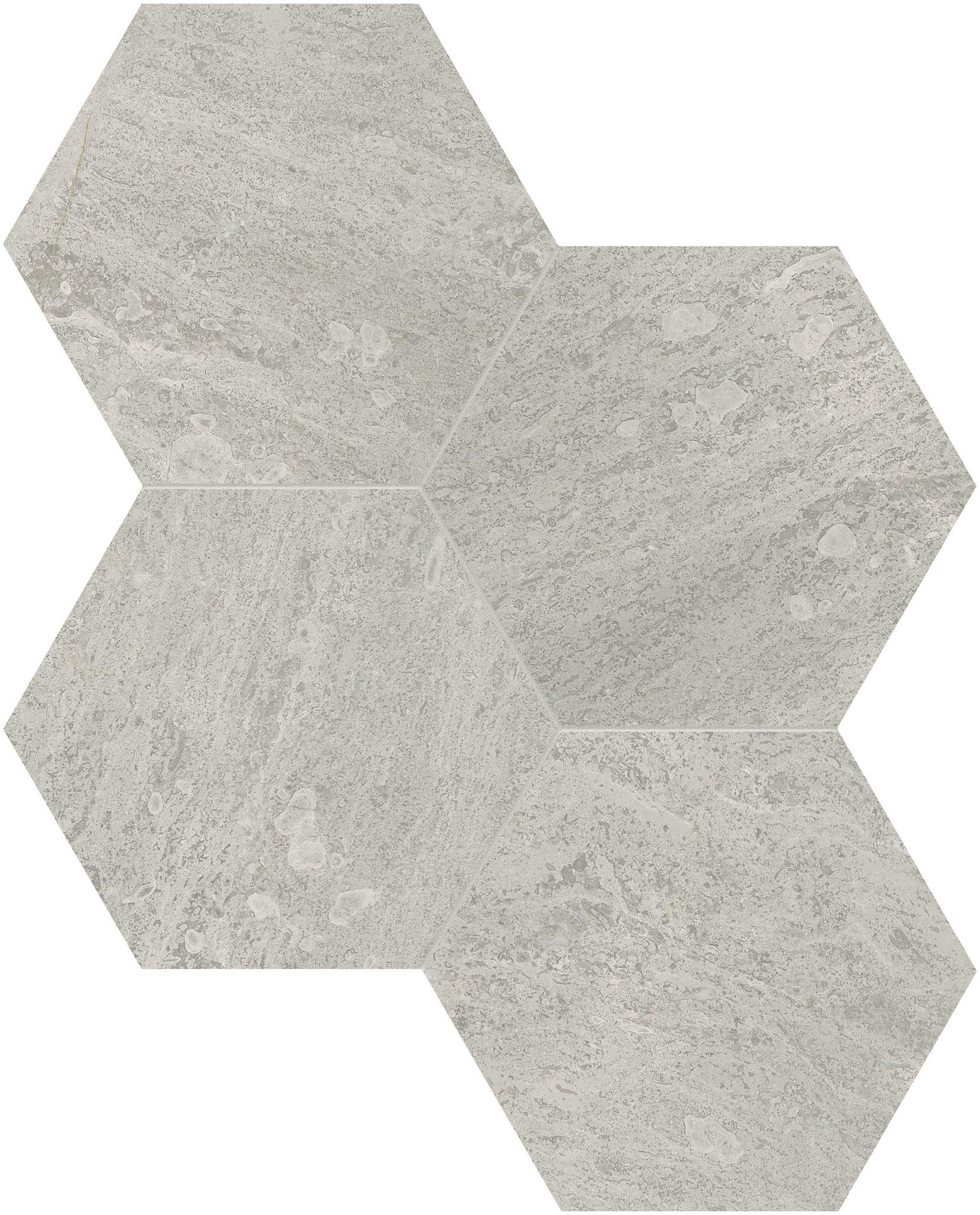 Anciano Grigio 6 Hexagon Mosaic | Roma Tile NY