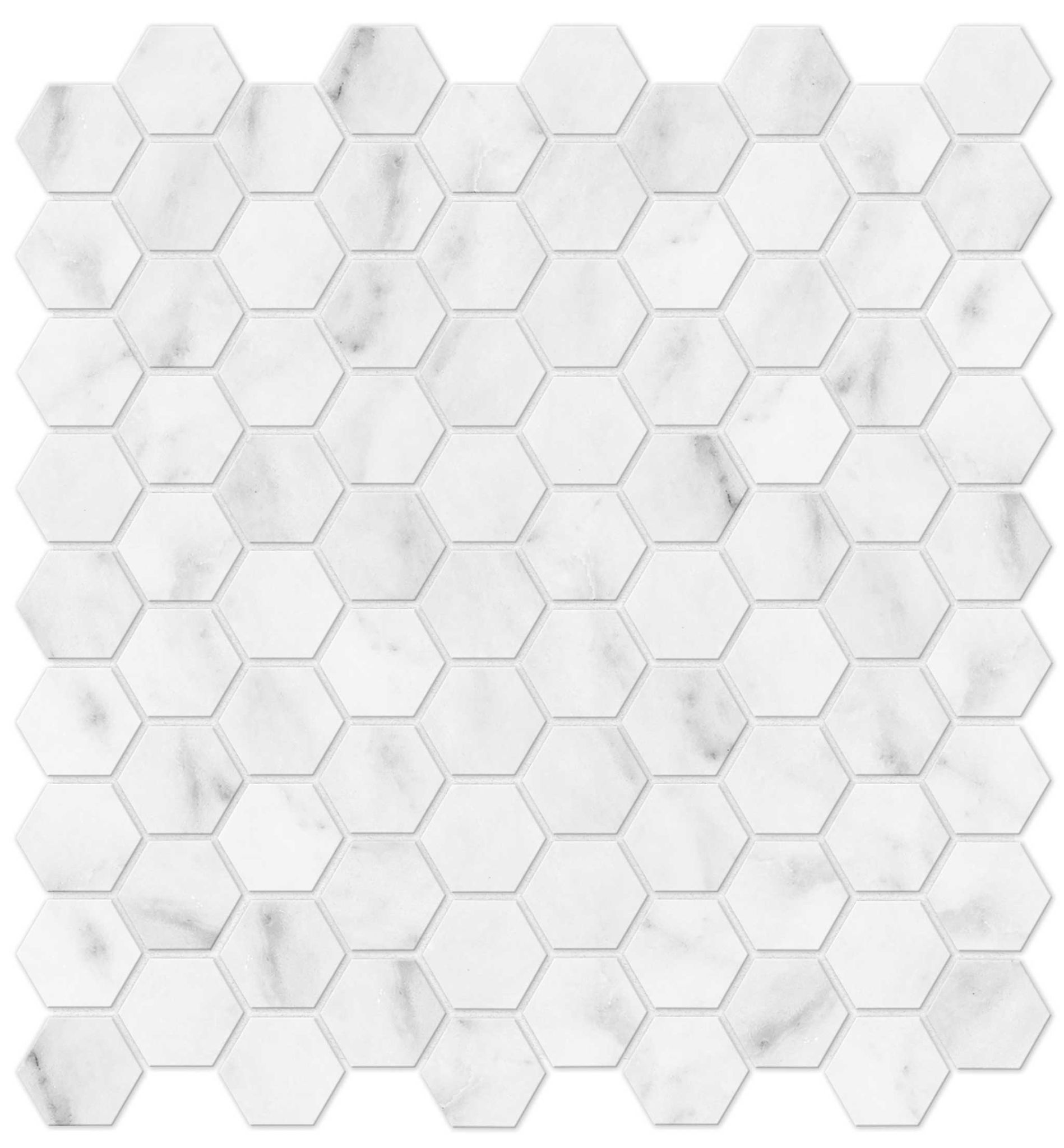 Bianco Venatino 1.25 Honed Hexagon Mosaic | Roma Tile NY