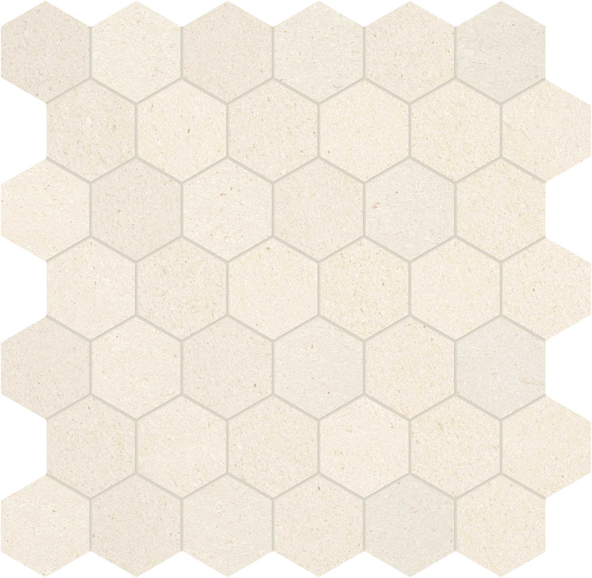 Serene Ivory 2 Hexagon Mosaic | Roma Tile NY