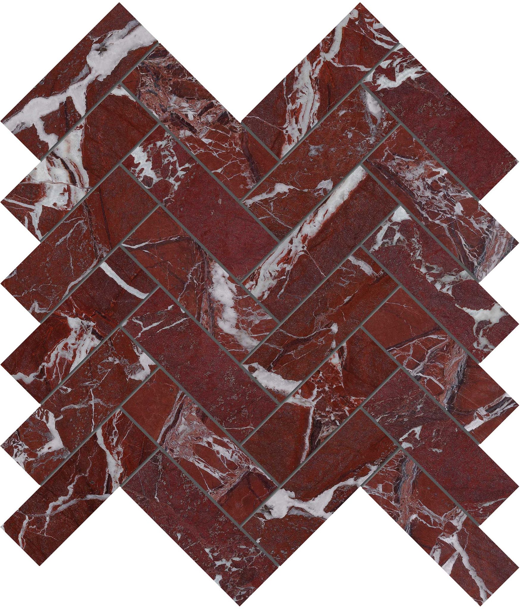 Tuscano Rosso 1.25x4 Herringbone Mosaic | Roma Tile NY