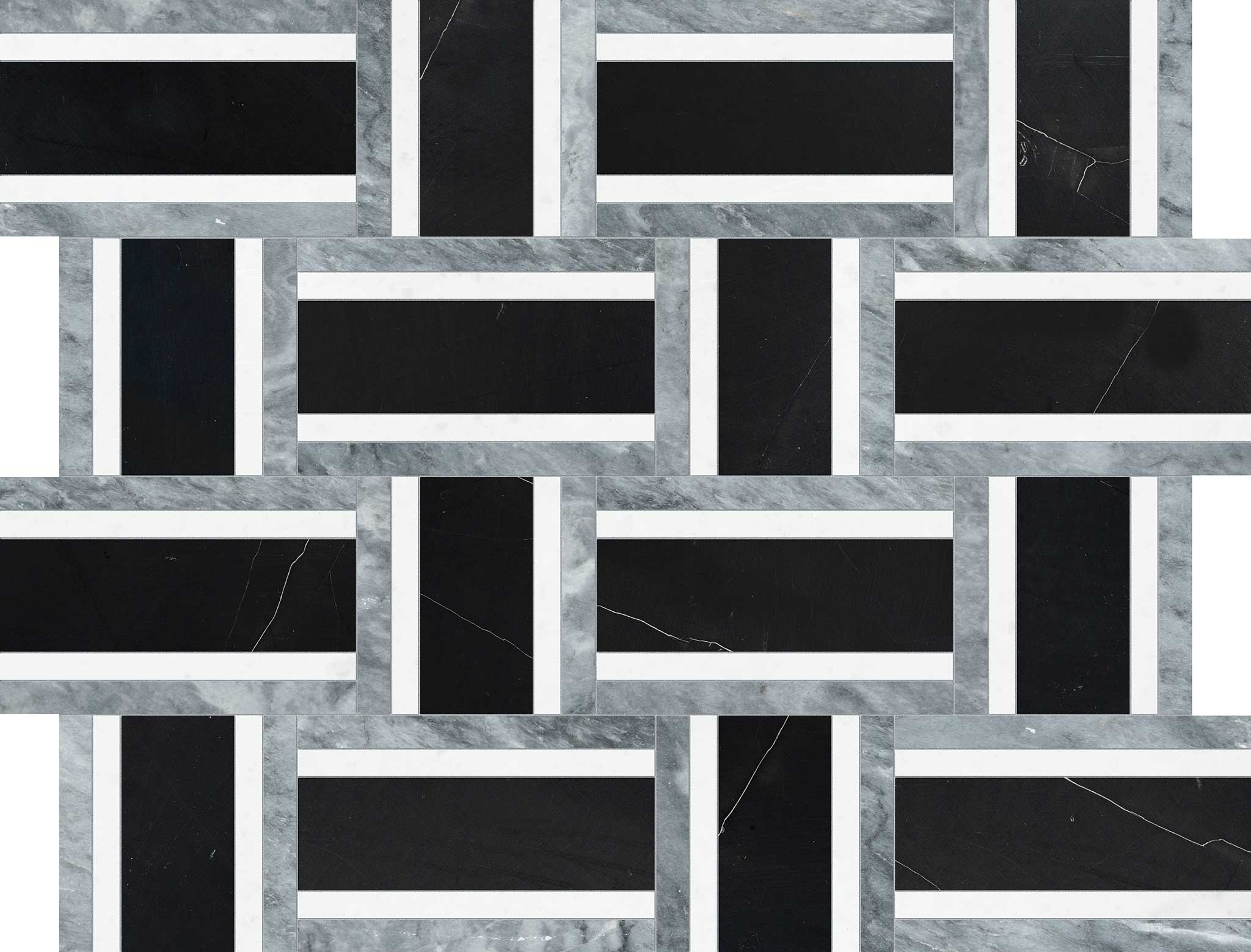 Utopio Cesto Monochromo Mosaic | Roma Tile NY