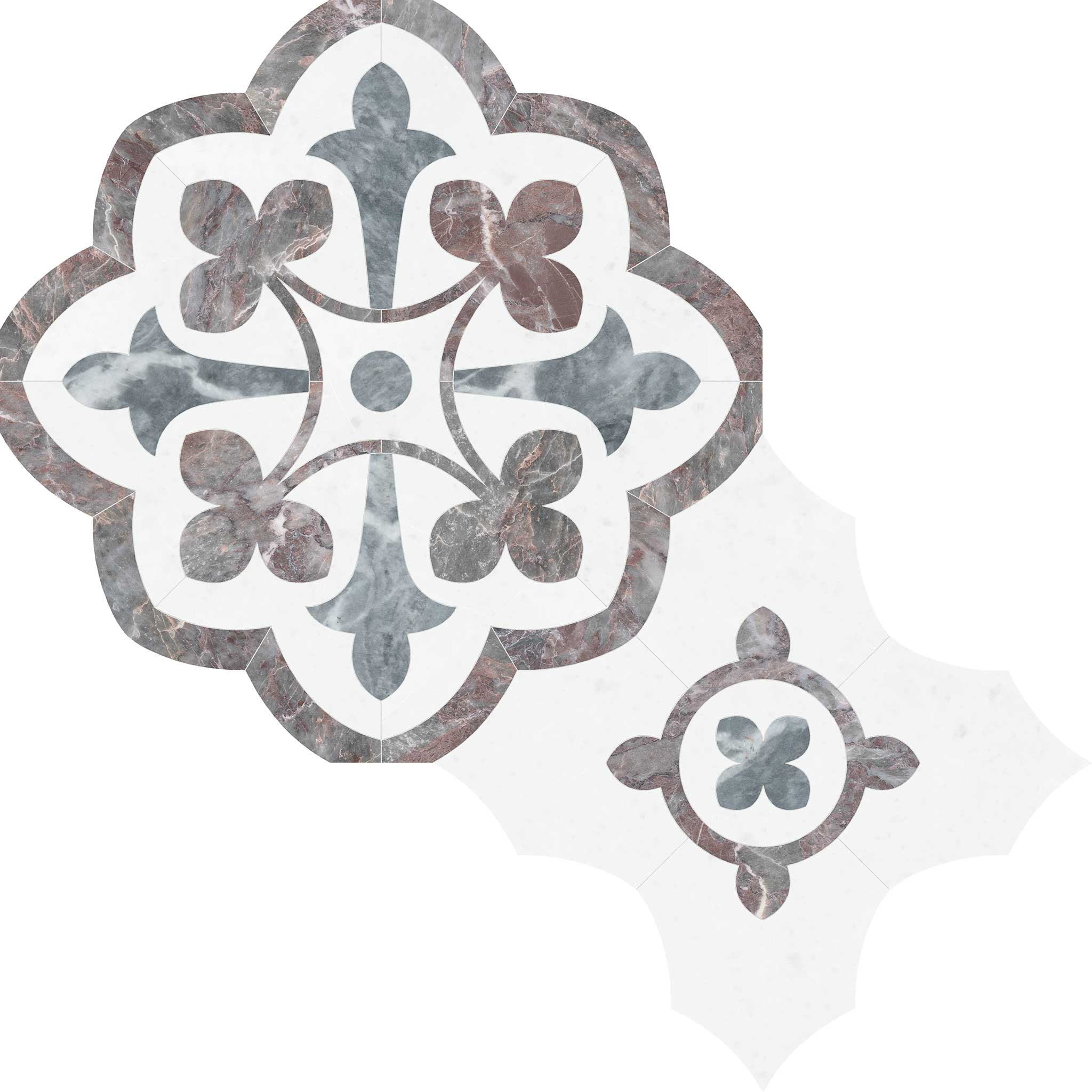 Utopio Fleur Blush Mosaic | Roma Tile NY