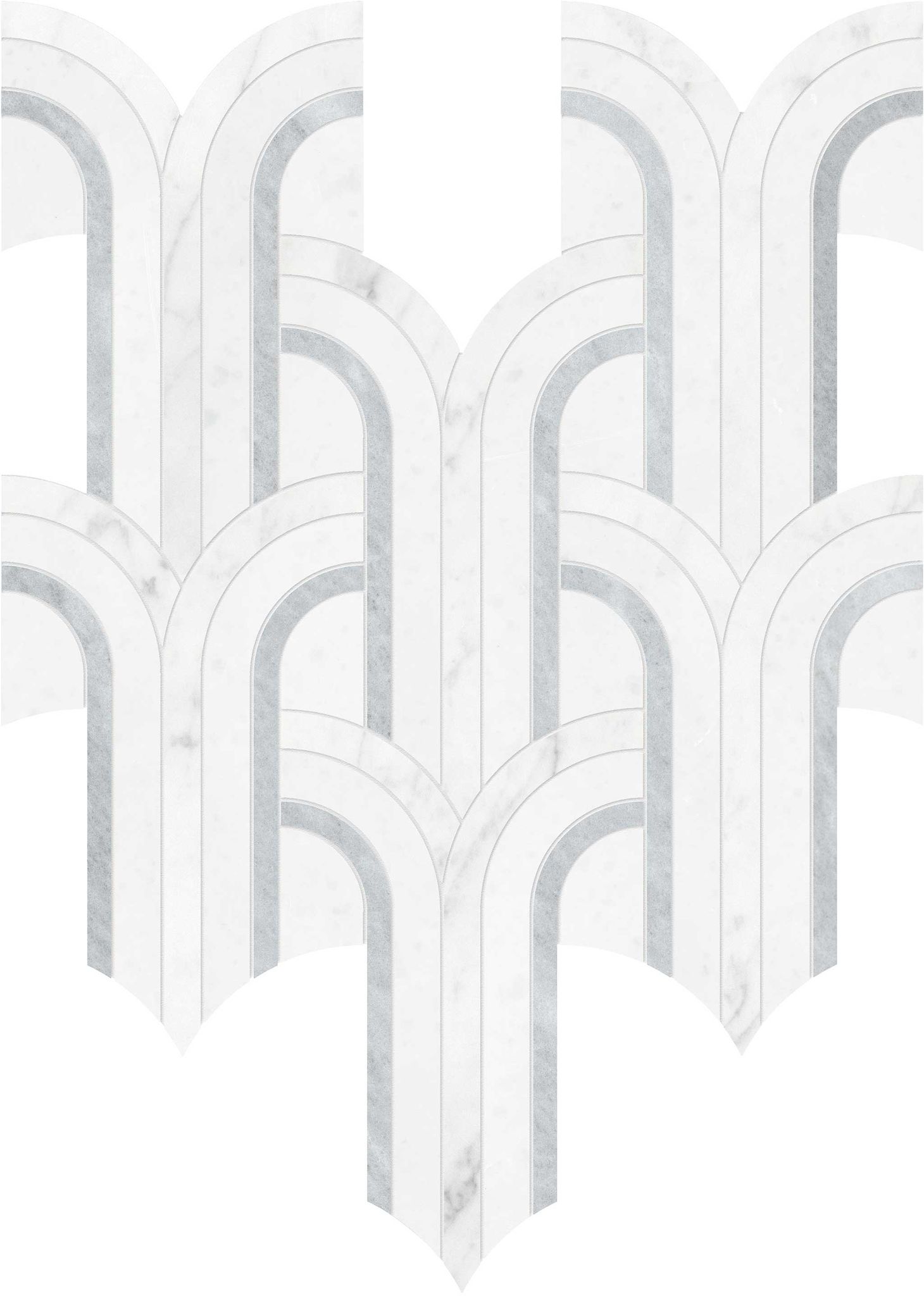 Utopio Florence Dove Stone Mosaic | Roma Tile NY