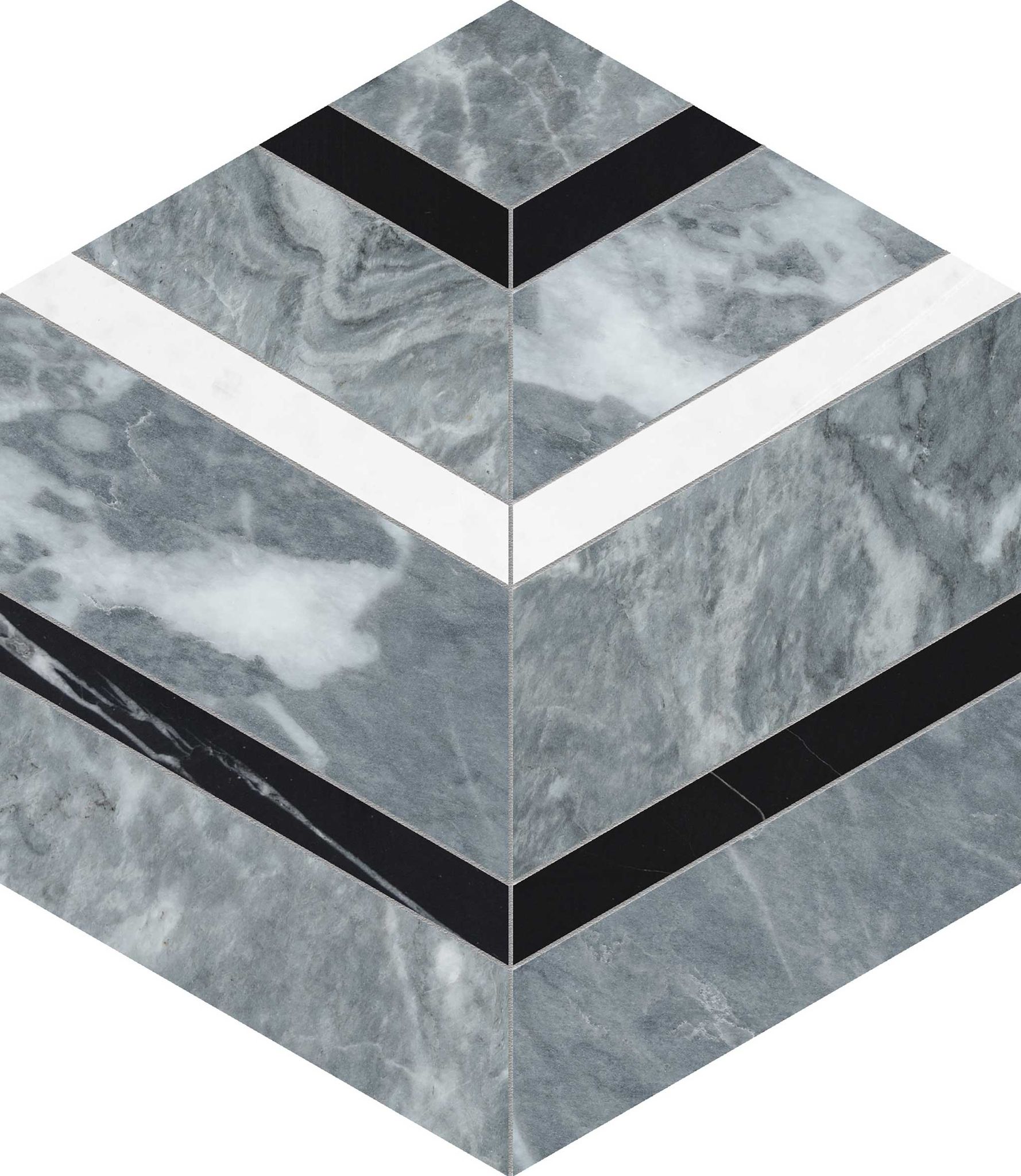 Utopio Hexo Monochromo Mosaic | Roma Tile NY