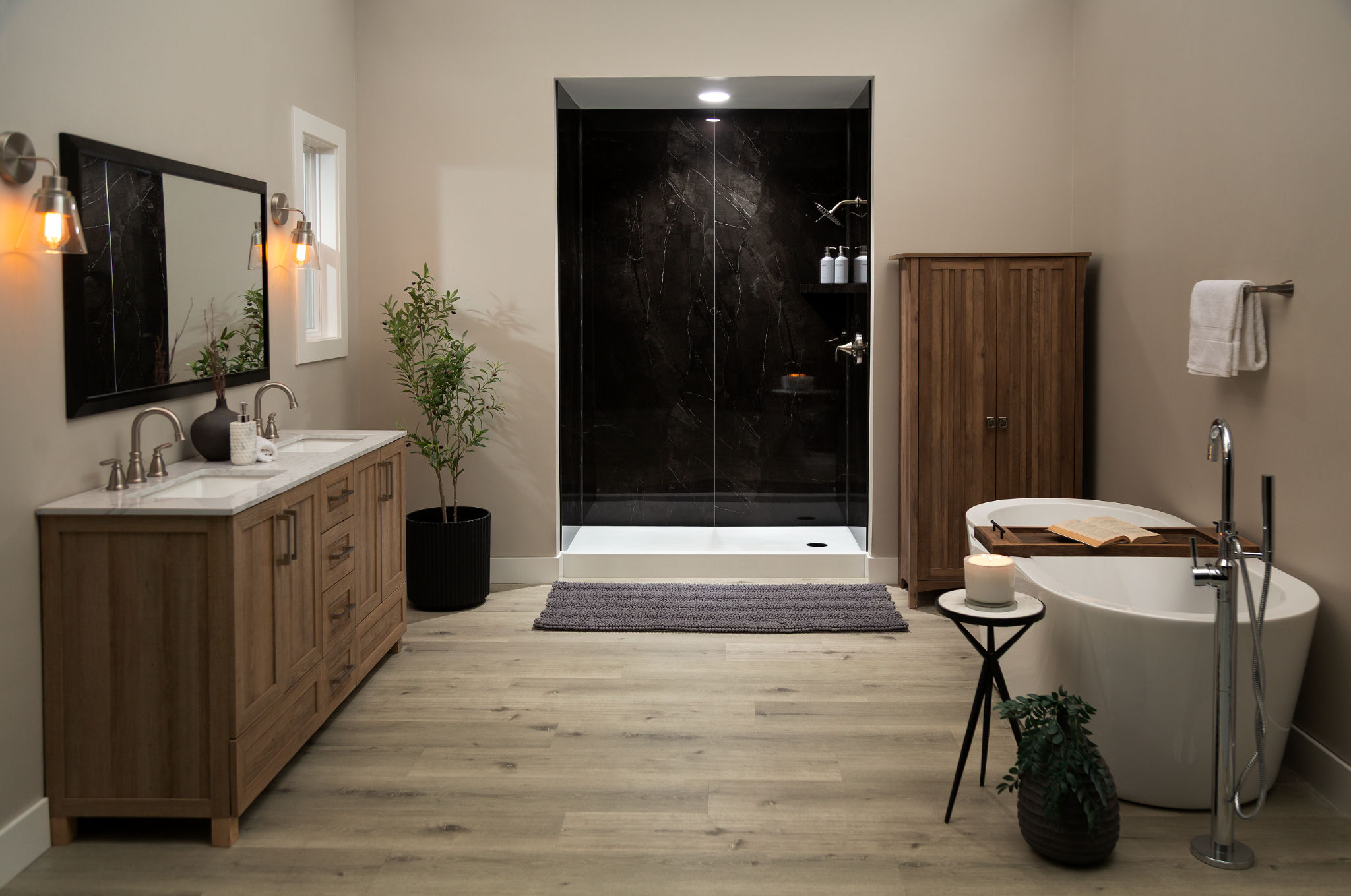 Black Ice Gloss Shower Wall Kit 36x60x94 | Roma Tile NY