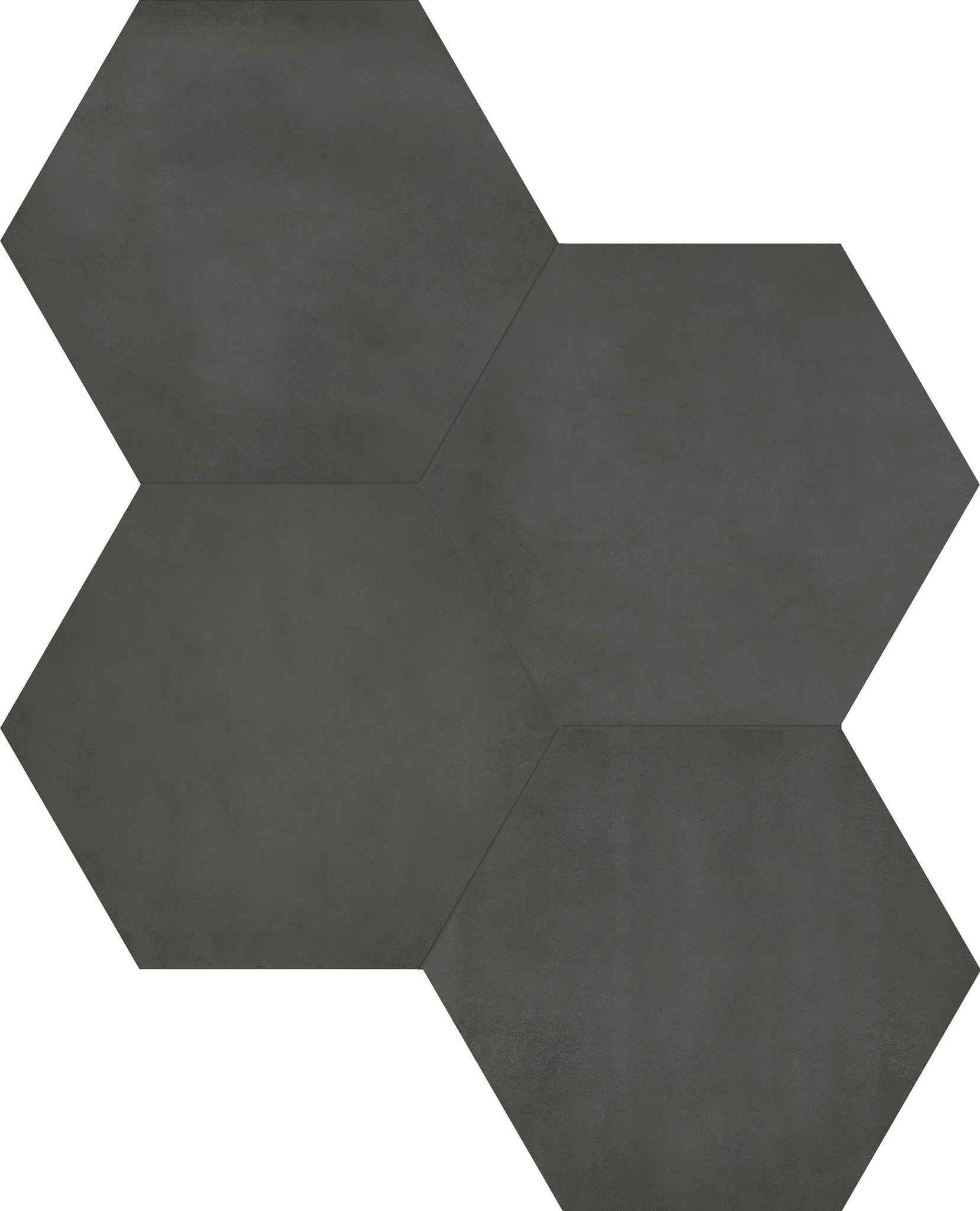 Form 7" Hexagon Graphite | Roma Tile NY