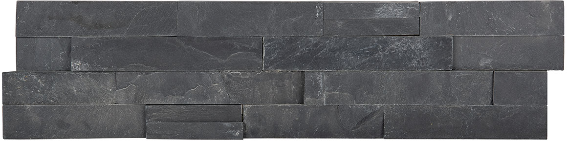 Ledger Stone 6x24 Carbon Split Face Corner | Roma Tile NY