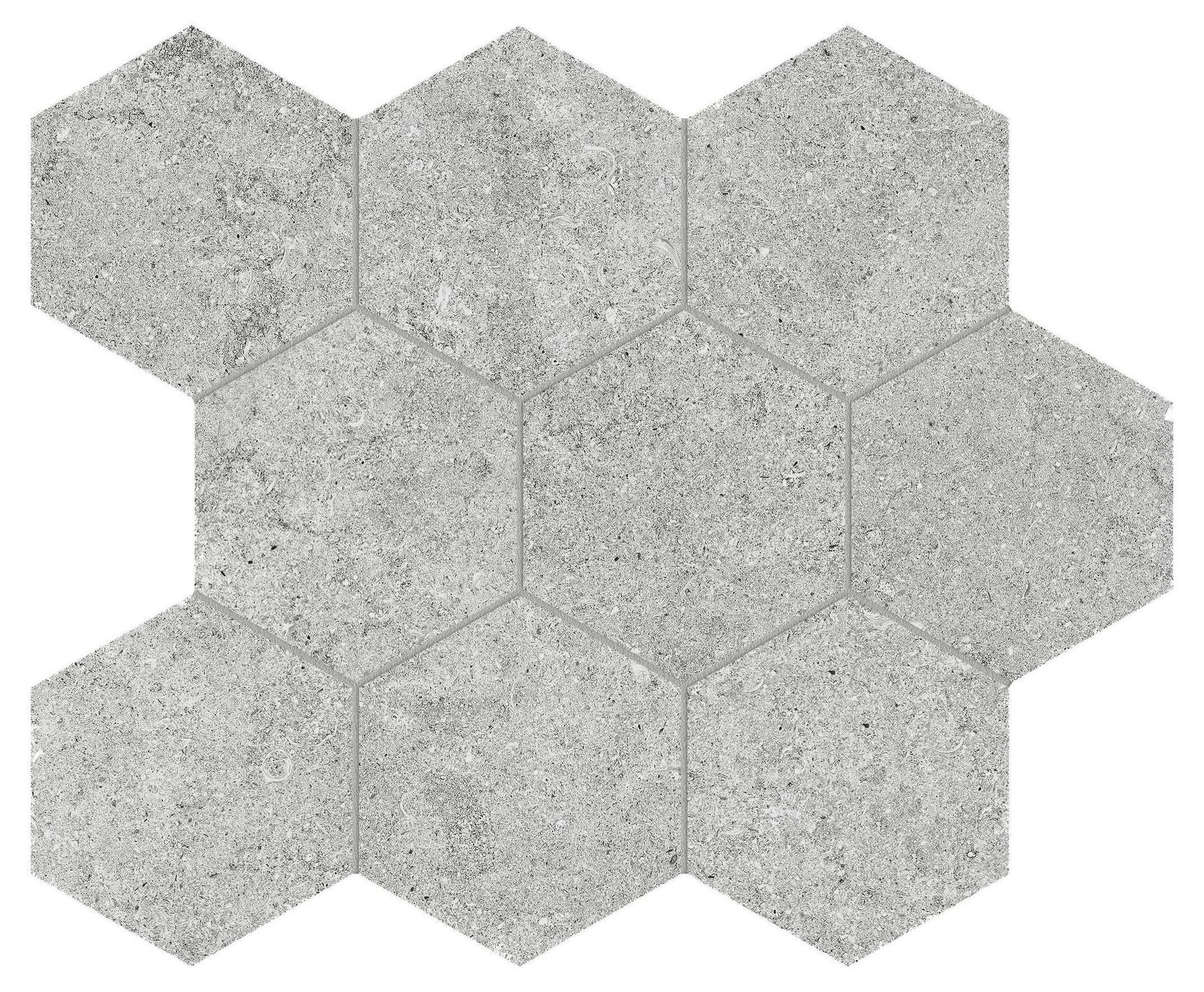 Lithoform 4" Hex Crosscut Twilight | Roma Tile NY