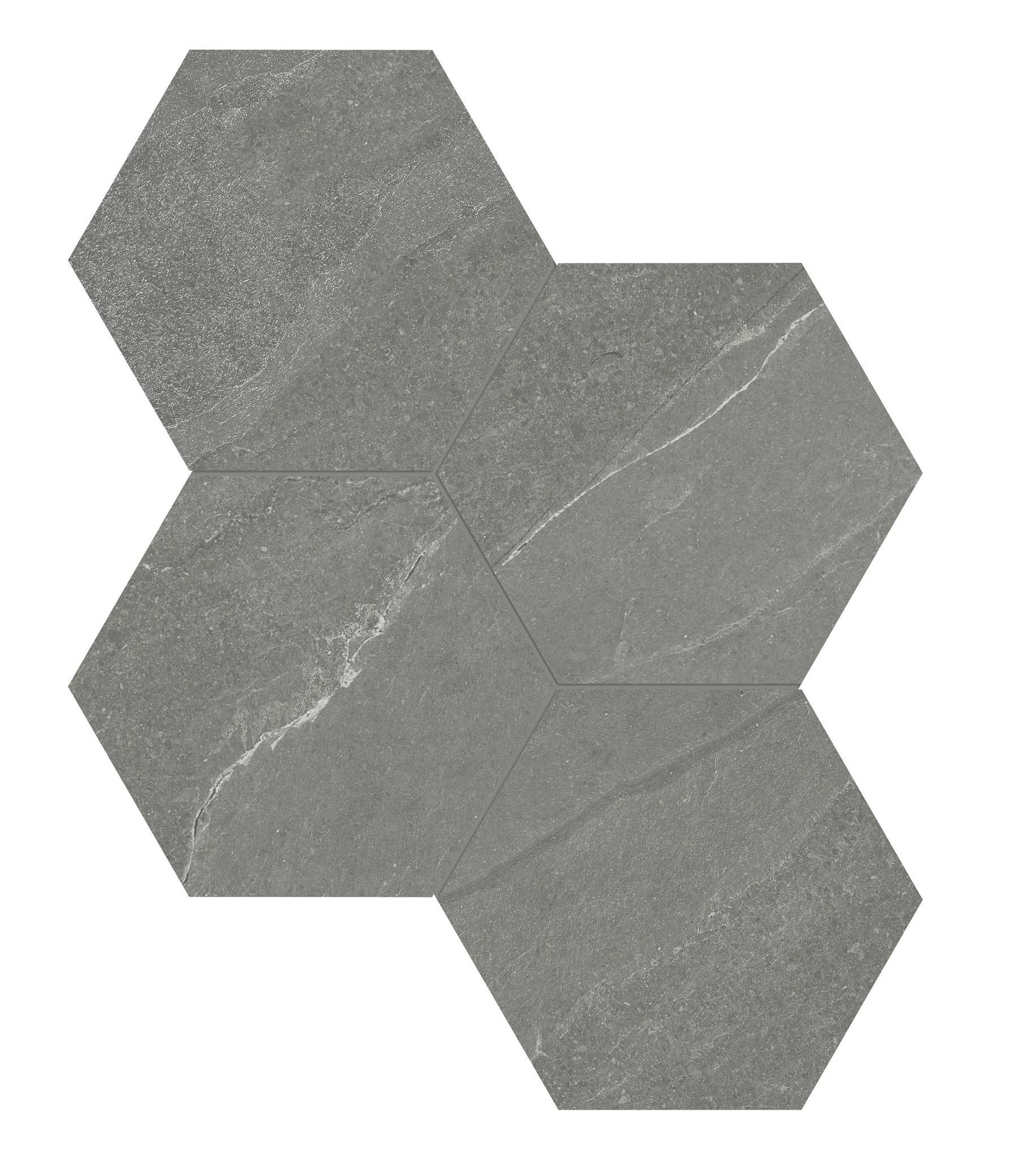Nord 6 Hex Chromium | Roma Tile NY