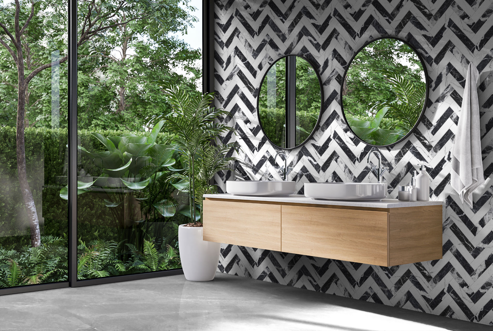 Obsession Nero & Statuario  | Roma Tile NY