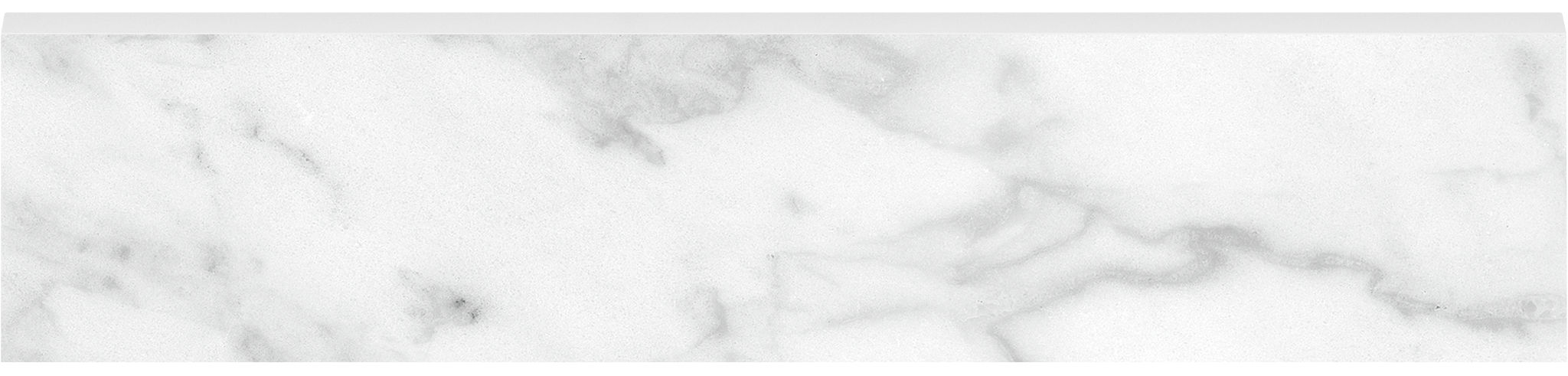 Plata 3x12 Carrara Abisso Bullnose Polished | Roma Tile NY