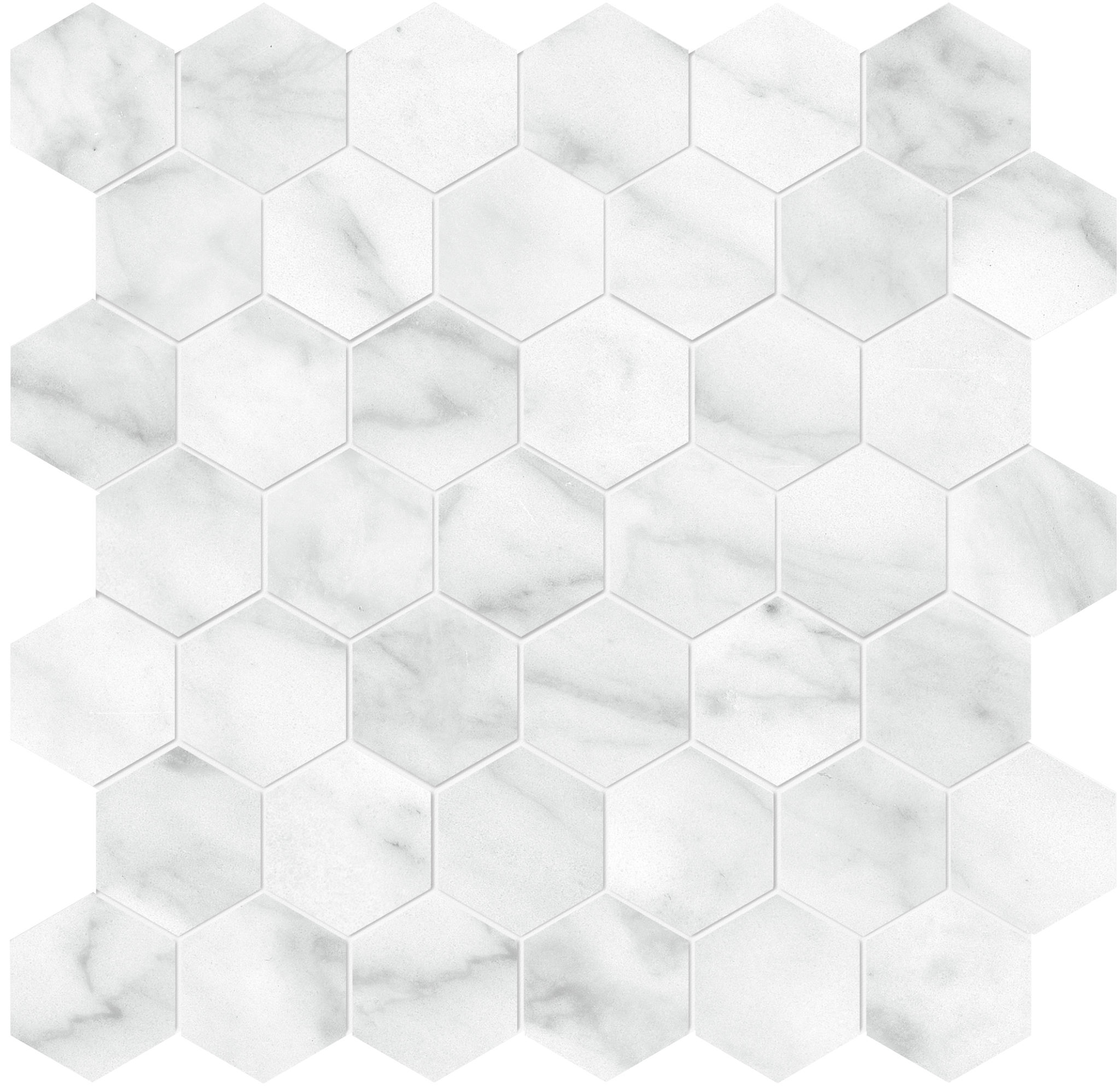 Plata Carrara Abisso 2 Hexagon Matte | Roma Tile NY