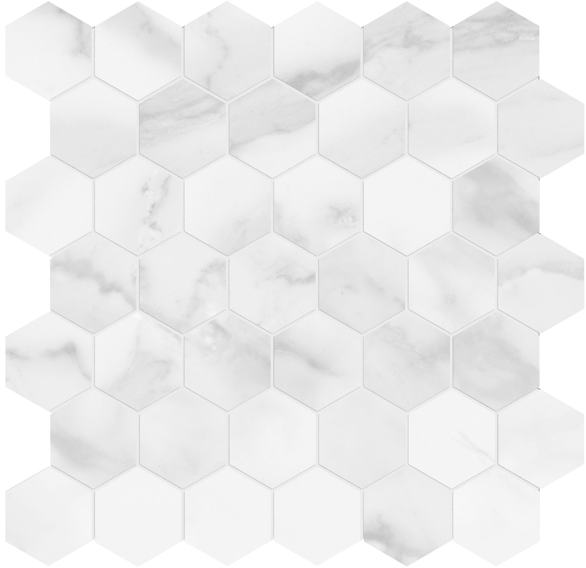 Plata Statuario Brina 2 Hexagon Matte | Roma Tile NY