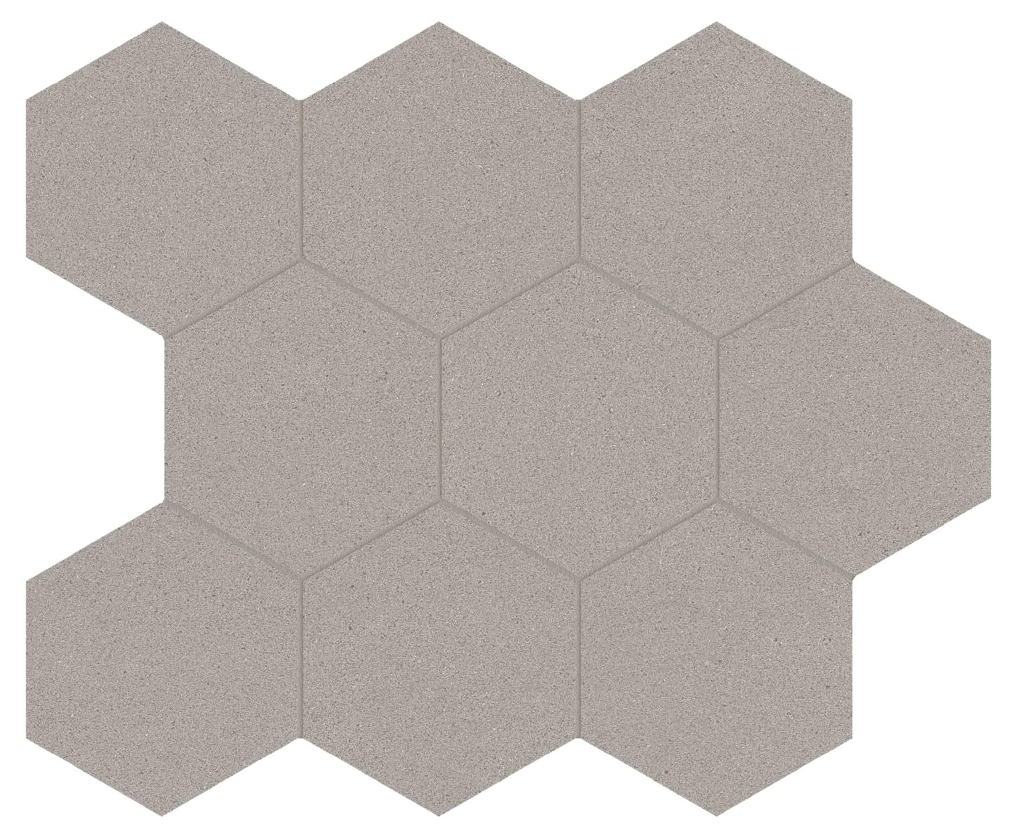 Serena 4" Hex Pewter | Roma Tile NY