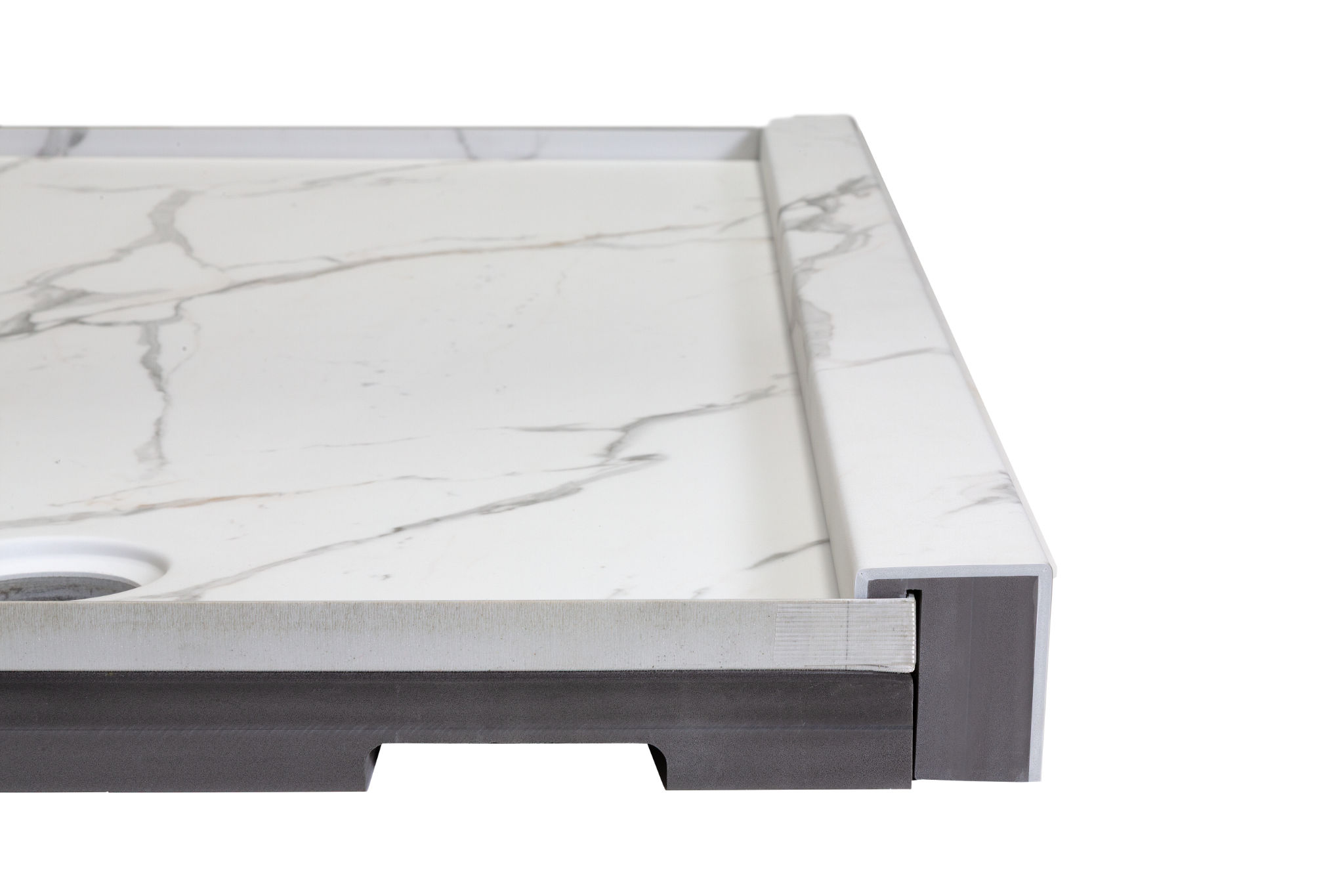 Shower Pan 30x60 Bianco Marble | Roma Tile NY