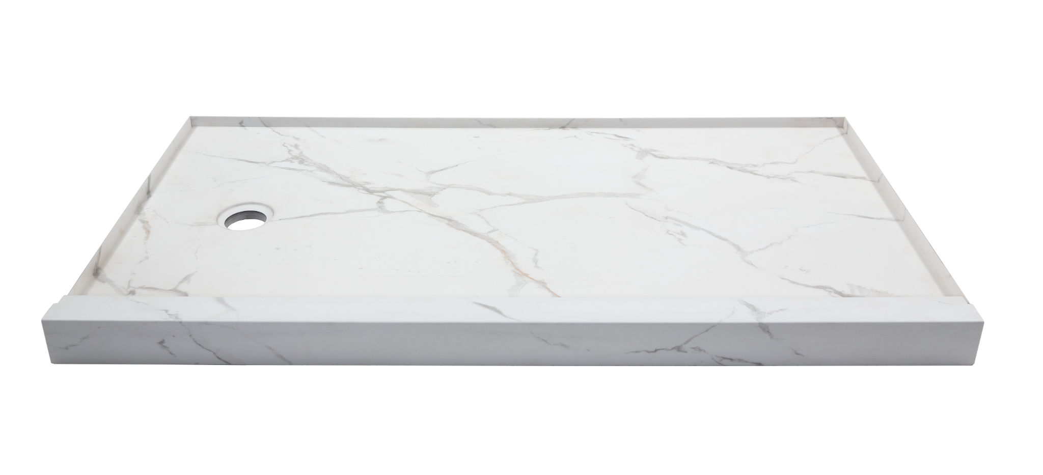 Shower Pan 30x60 Bianco Marble | Roma Tile NY