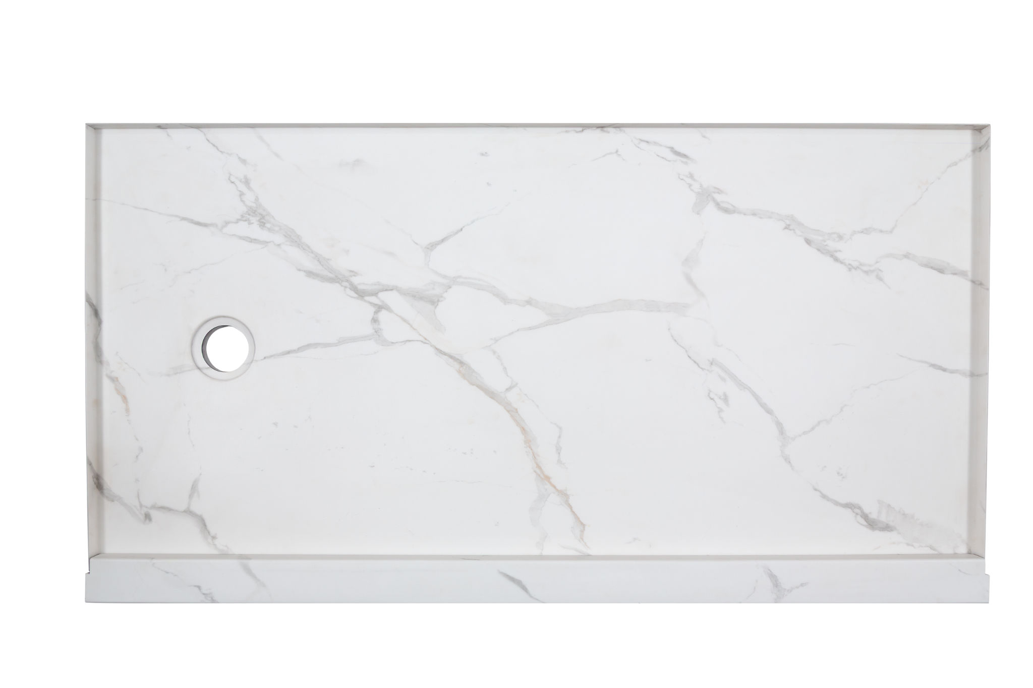 Shower Pan 30x60 Bianco Marble | Roma Tile NY