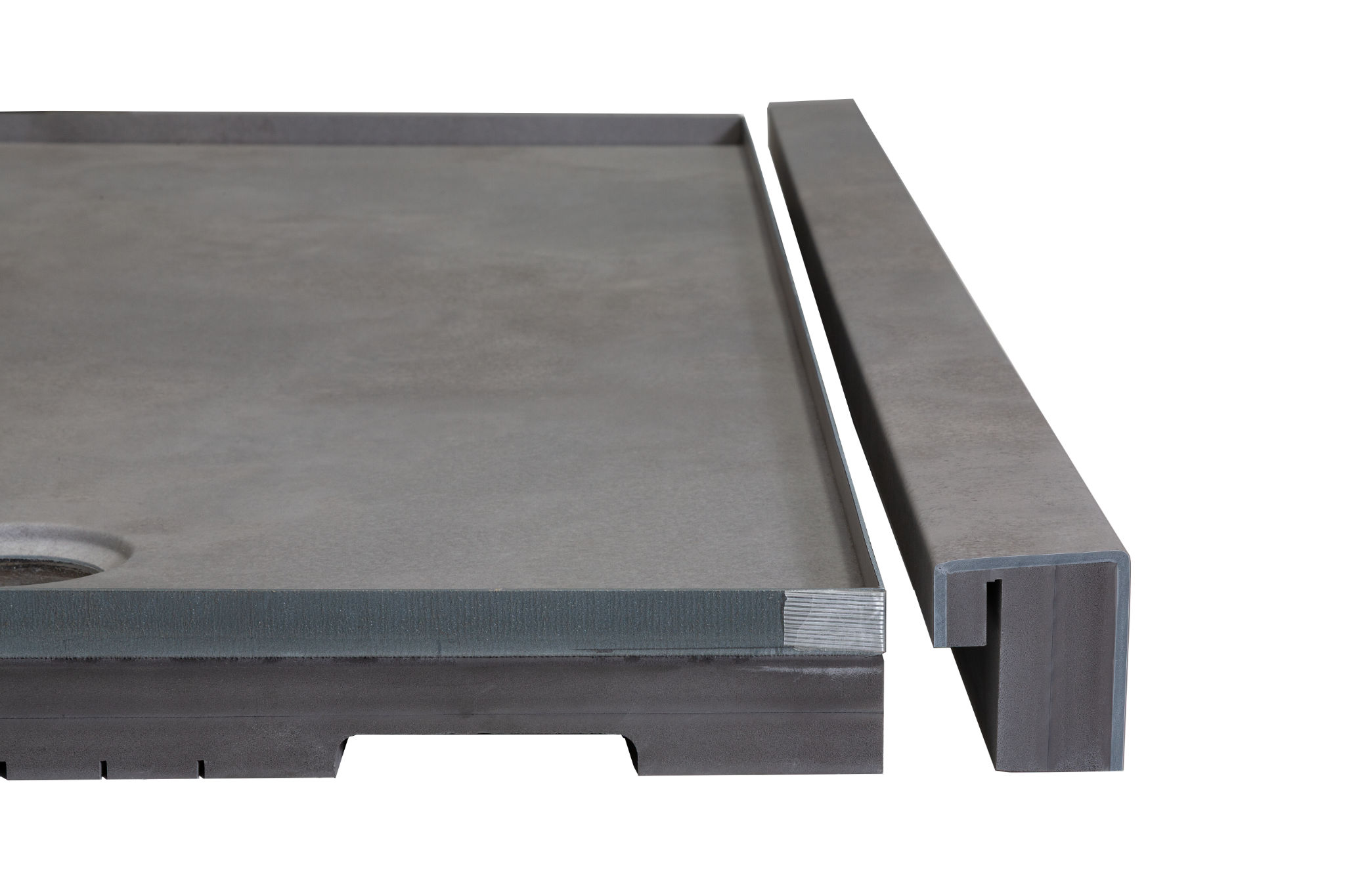 Shower Pan 36x60 Urban Concrete | Roma Tile NY