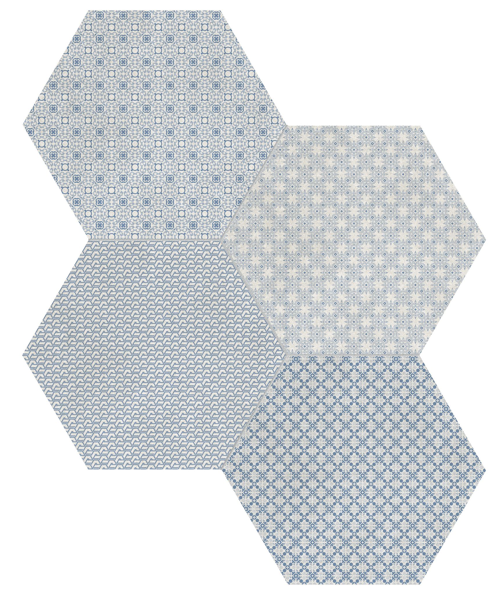 Tapestri 8.5 Denim Blend Hexagon | Roma Tile NY