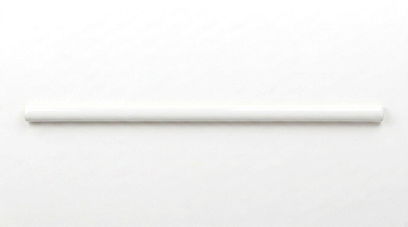 Sausalito 0.39X9 White Gloss Trim | Roma Tile NY